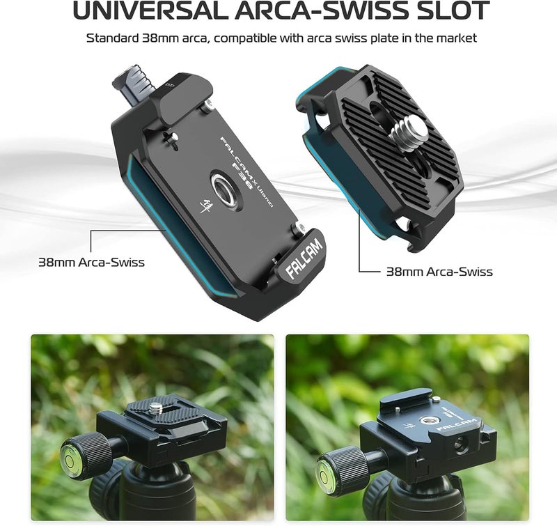 FALCAM F38 Quick Release Kit V1, Plate for DSLR/Mirroless Camera Compatible with Arca Swiss and Clamp for Tripod/Stablizer/Gimbal/Slider-2268 - Image 5